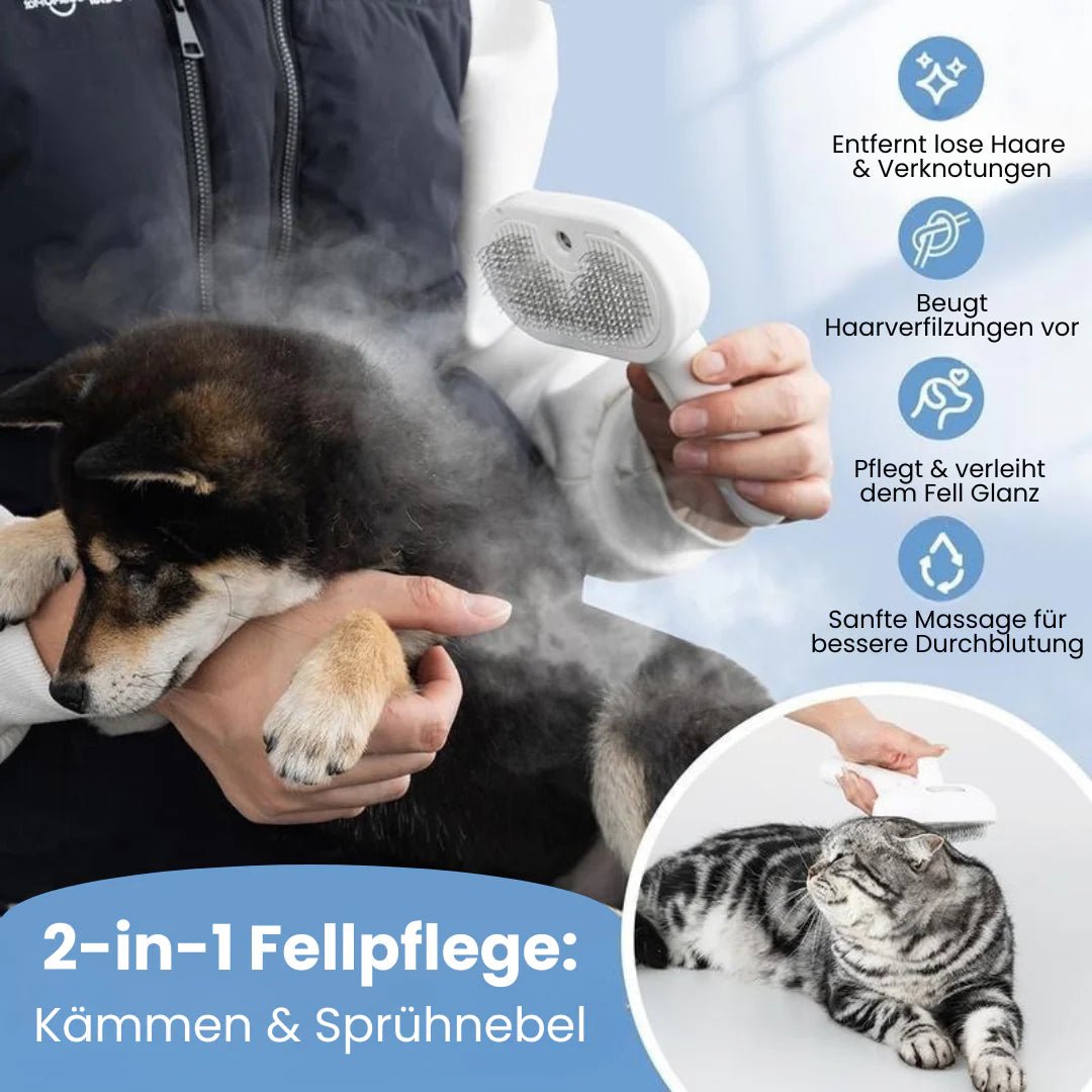 naviclass™ – 3-in-1 Fellbürste mit Sprühnebel