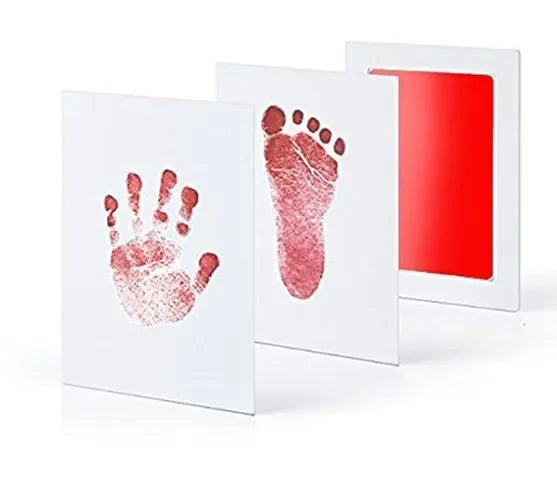 Baby Footprints Safe Non-Toxic Handprint Footprint Imprint Ink Pads Kits for Babies Paw Print Infant Souvenirs for Newborn Baby