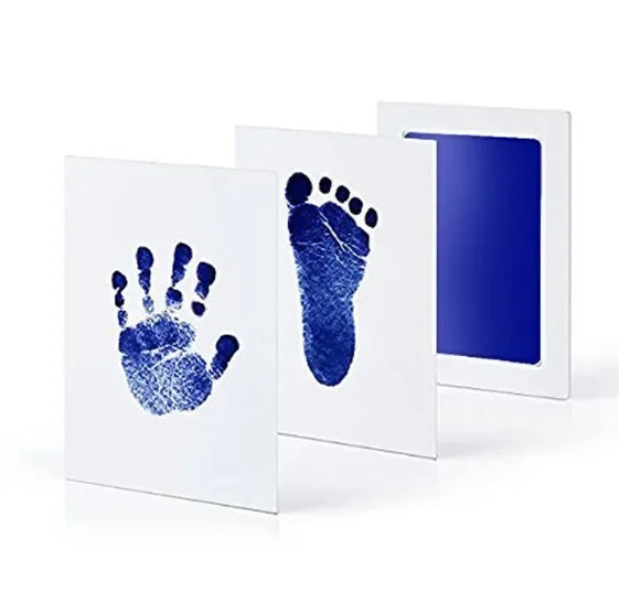 Baby Footprints Safe Non-Toxic Handprint Footprint Imprint Ink Pads Kits for Babies Paw Print Infant Souvenirs for Newborn Baby