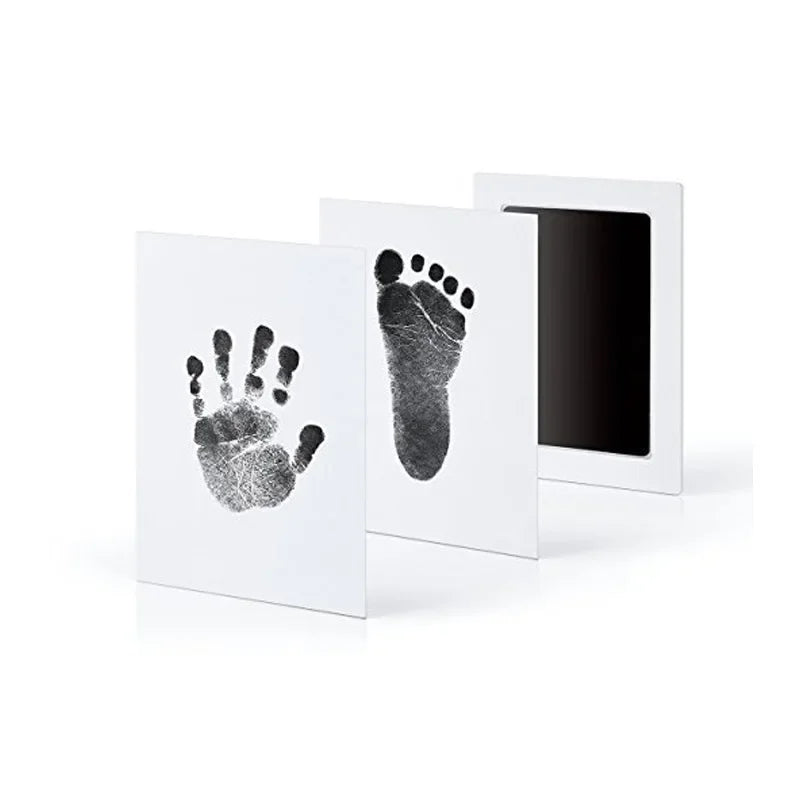 Baby Footprints Safe Non-Toxic Handprint Footprint Imprint Ink Pads Kits for Babies Paw Print Infant Souvenirs for Newborn Baby