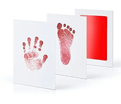 Baby Footprints Safe Non-Toxic Handprint Footprint Imprint Ink Pads Kits for Babies Paw Print Infant Souvenirs for Newborn Baby