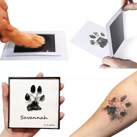 Baby Footprints Safe Non-Toxic Handprint Footprint Imprint Ink Pads Kits for Babies Paw Print Infant Souvenirs for Newborn Baby